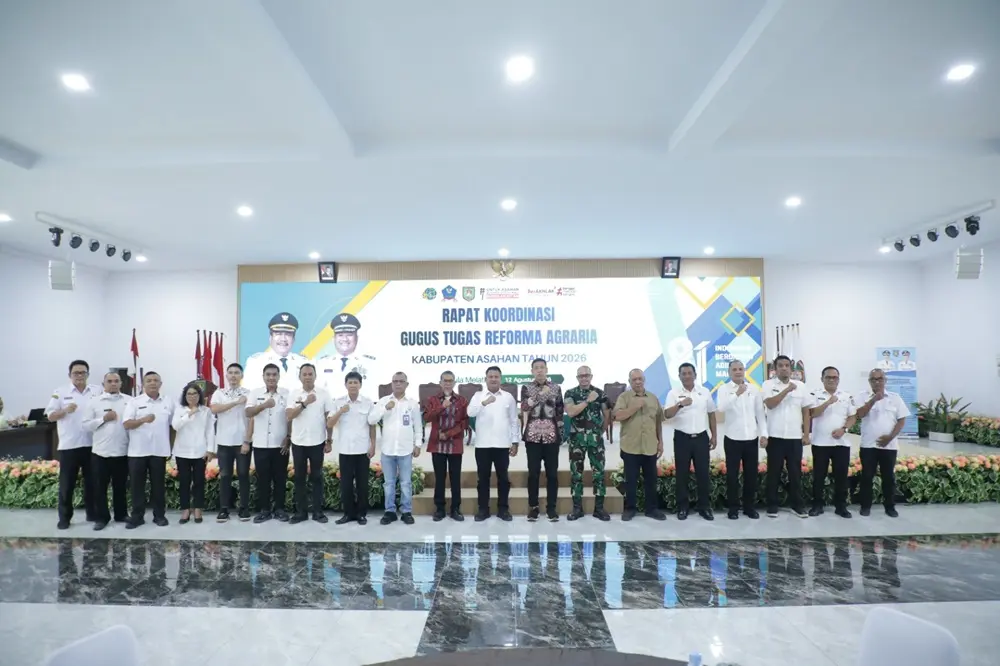 Wabup Asahan Rianto Buka Rapat Gugus Tugas Reforma Agraria, Fokus Kurangi Ketimpangan Tanah