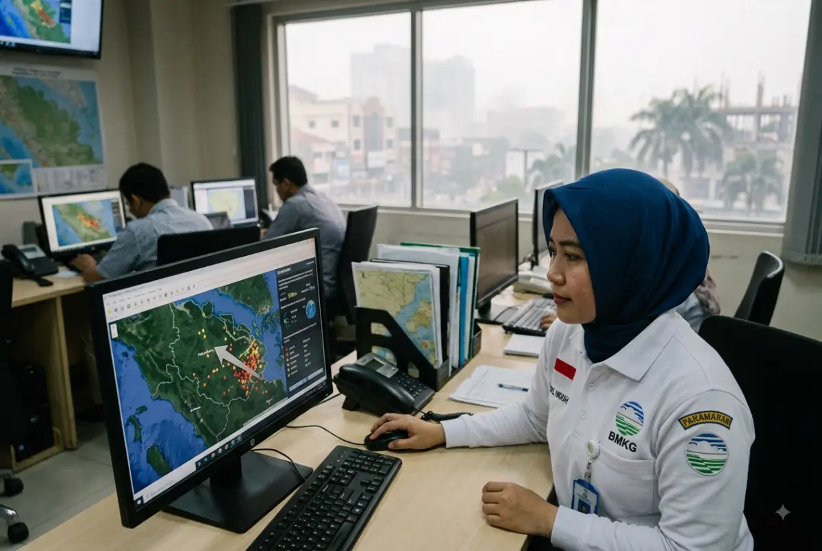 Waduh! Ternyata ini Penyebab Asap Tebal Pagi Tadi, Berikut Penjelasan BMKG