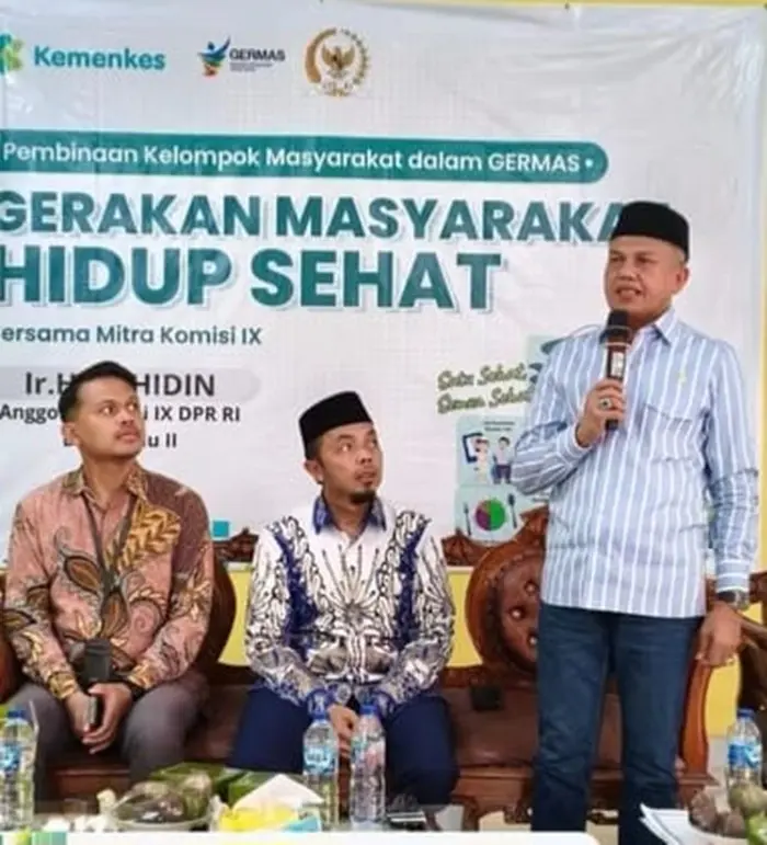 Wakil Ketua DPRD Kampar Zulfan Azmi Hadiri Sosialisasi Germas Bersama Komisi IX DPR RI di Desa Aursati