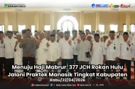 Thumbnail 377 Rohul JCH Ikuti Manasik Haji di Islamic Center
