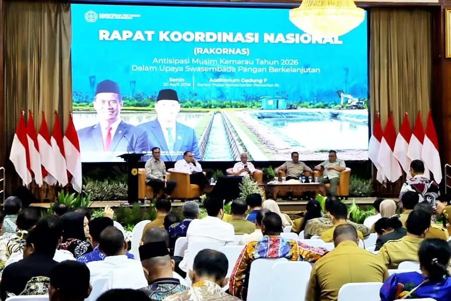 Ancaman Kekeringan 2026 Menguat, Bupati Meranti Ikut Rakornas Kementan Siapkan Strategi Pangan