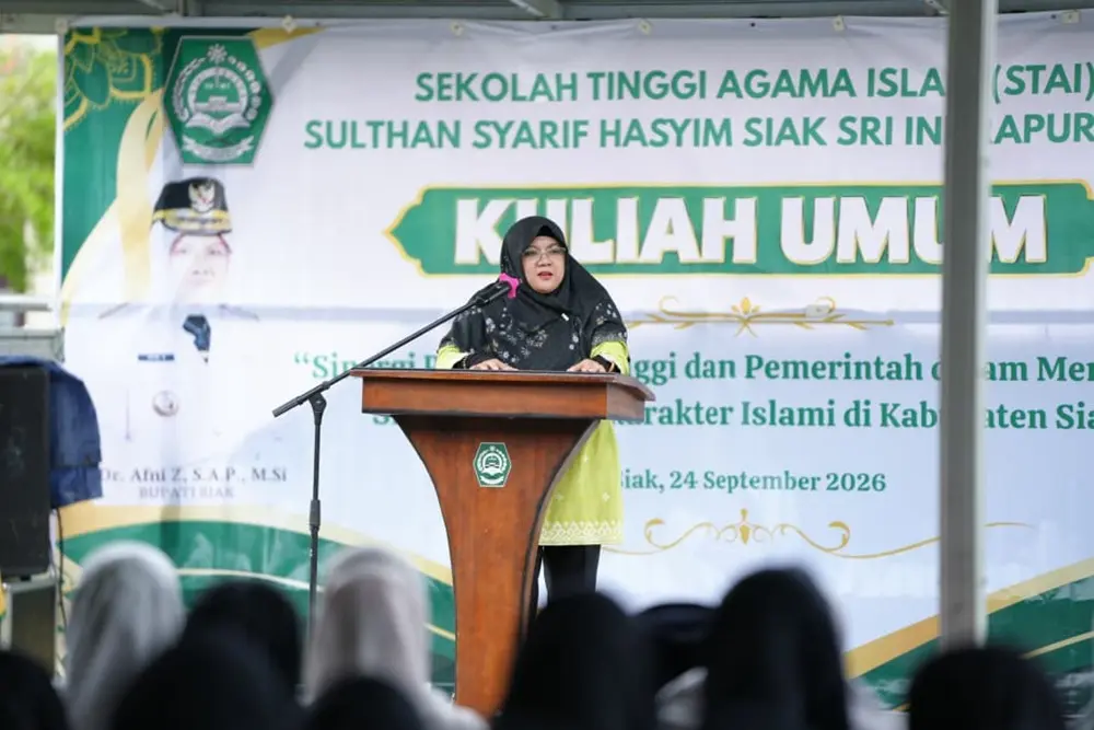 Bakar Semangat Mahasiswa STAI Siak, Bupati Afni Dorong Sinergi Kampus-Pemerintah Cetak SDM Islami