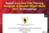 Bantah Isu Berkembang, Surat Edaran Kemendikdasmen Bukan Pemberhentian Guru Non-ASN