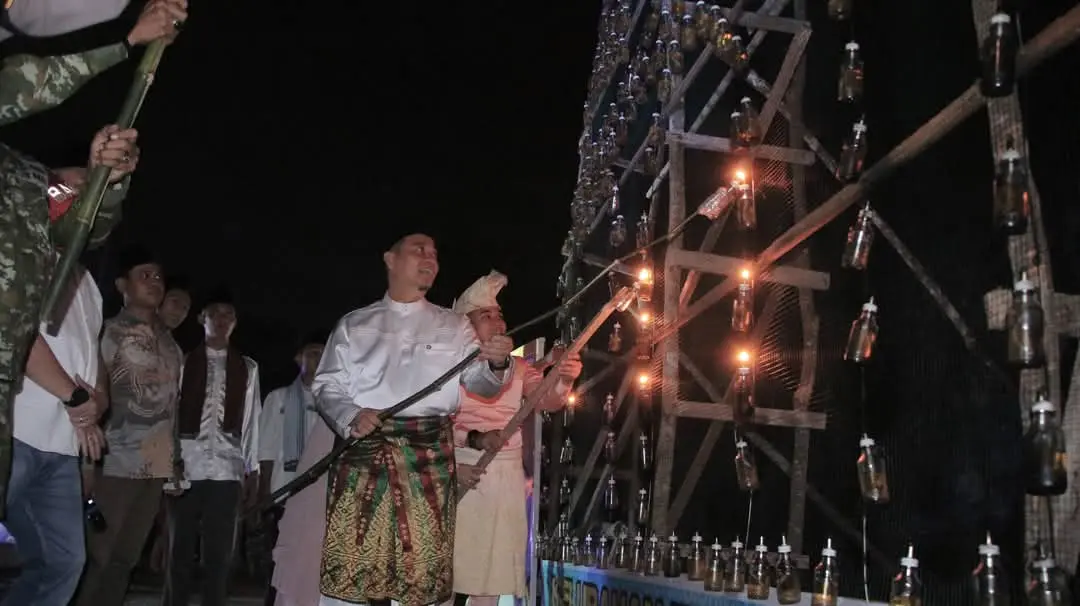 Baru Dimasa Wako Agung-Markarius, Festival Lampu Colok Pekanbaru 2026 Dimulai dari Bukit Raya