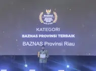 Thumbnail Baznas Riau Raih Penghargaan Baznas Provinsi Terbaik pada Baznas Awards 2026