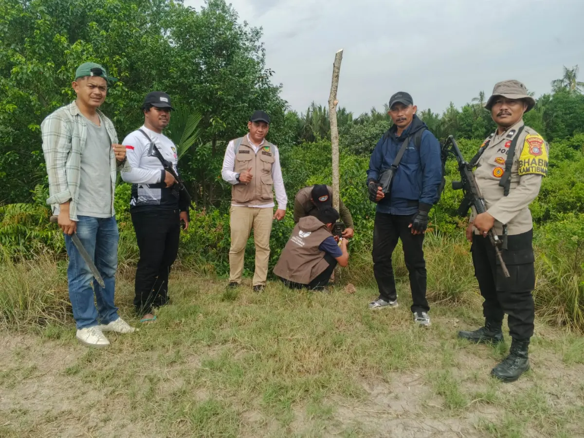 BBKSDA Riau Pantau Harimau di Pulau Burung Inhil dengan Drone dan Kamera Trap