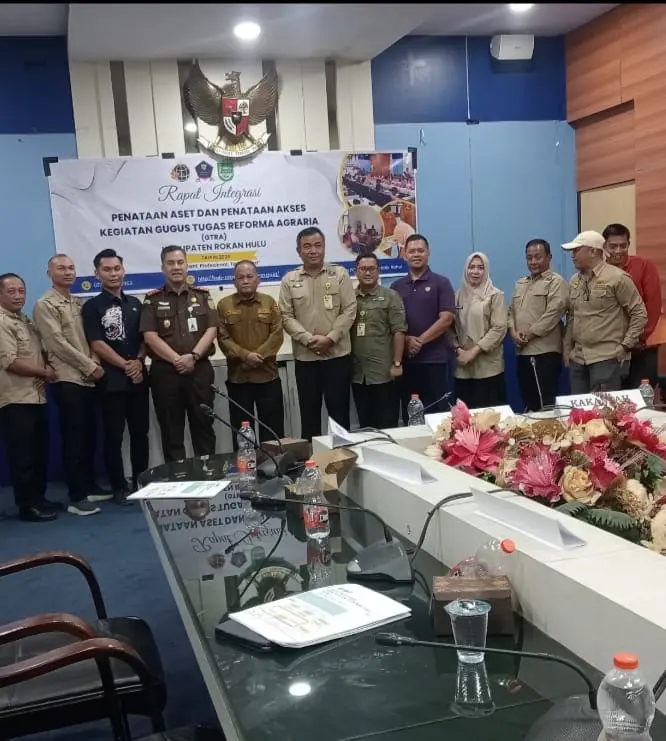 Beri Kepastian Hukum, BPN dan Pemkab Rohul Gelar Rapat Integrasi GTRA 2026