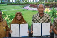 Bersinergi, 11 Perusahaan MoU Bersama Pemkab Siak Lakukan Perbaikan Jalan