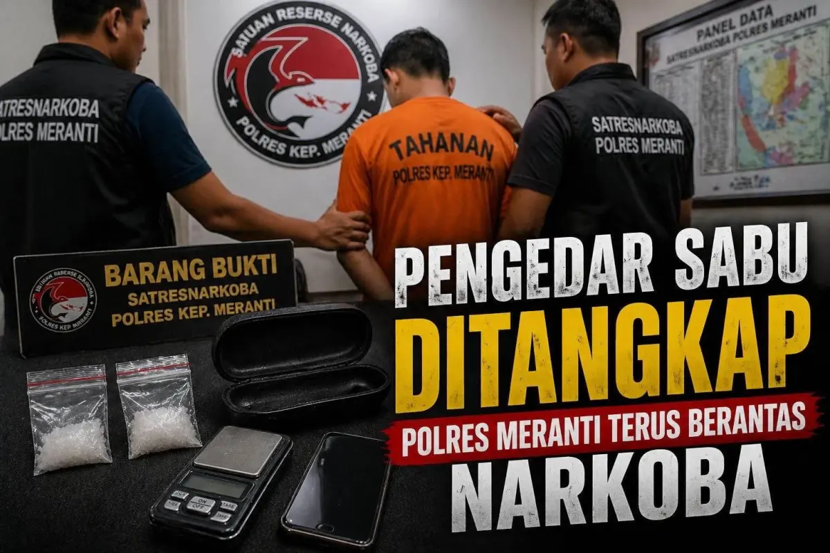 Beruntun! Polres Meranti Kembali Ringkus Pengedar Sabu di Selatpanjang