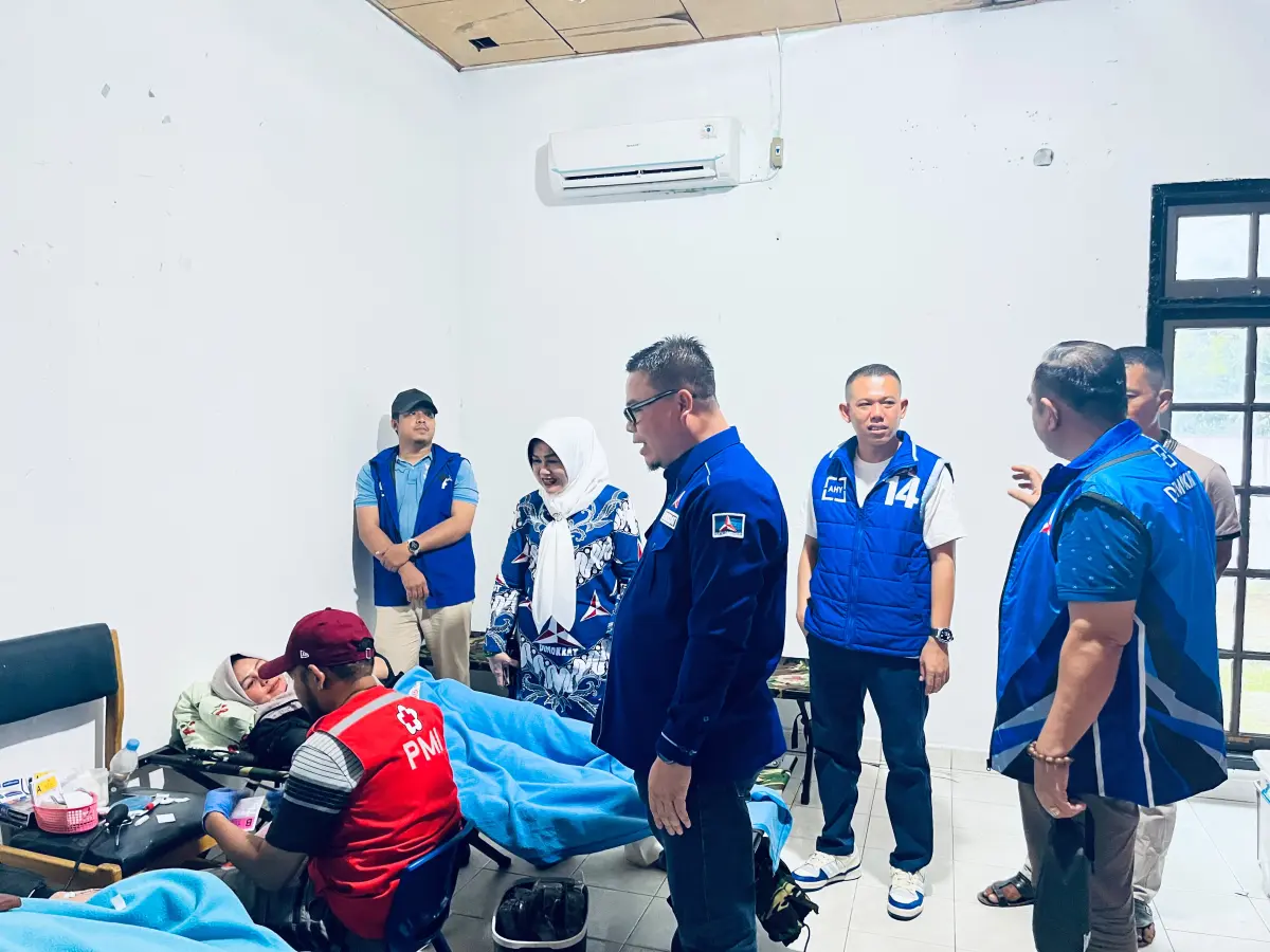 Bukan Sekadar Perayaan HUT, Demokrat Kampar Pilih Donor Darah dan Berbagi untuk Masyarakat