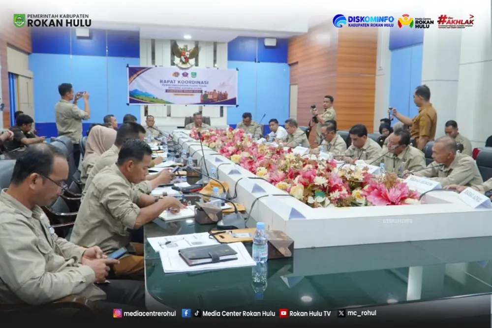 Bupati Anton Tanda Tangani Roadmap Eksekusi Reforma Agraria Rohul
