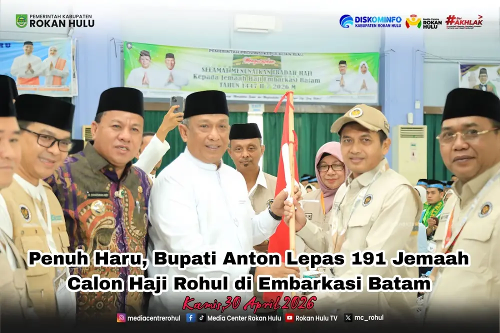 Bupati Rokan Hulu Lepas 191 JCH ke Tanah Suci, Apresiasi Layanan Haji 2026