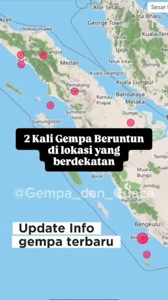 Dalam 2 Jam Wilayah Agam Sumbar Diguncang Gempa, Getaran hingga ke Padang