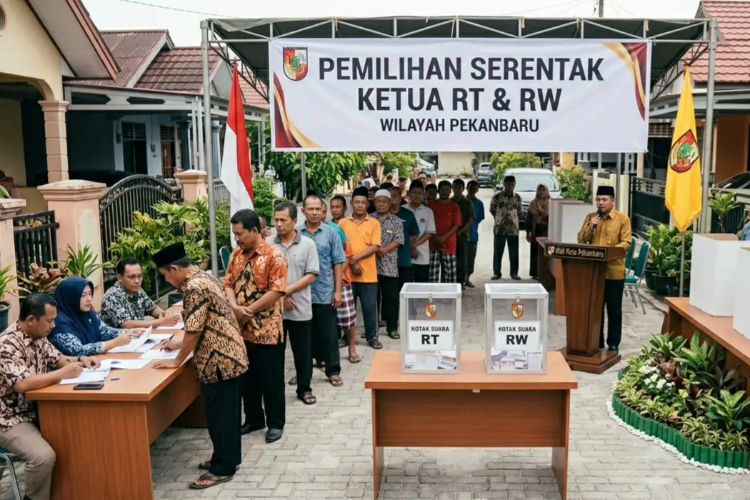 Dalam Waktu Dekat, Pelantikan RT dan RW di Pekanbaru Digelar Serentak, SK Diberikan Bersamaan