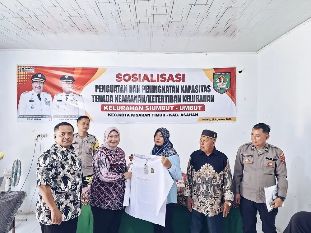 Dibuka Camat Kisaran Timur, Linmas Siumbut-Umbut Ikuti Sosialisasi