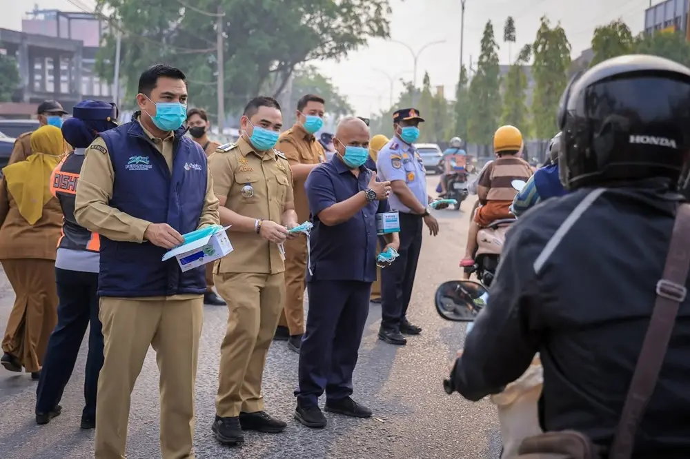 Diskes Pekanbaru Sudah Bagikan 50 Ribu Masker, Puskesmas Tetap Buka di Hari Libur