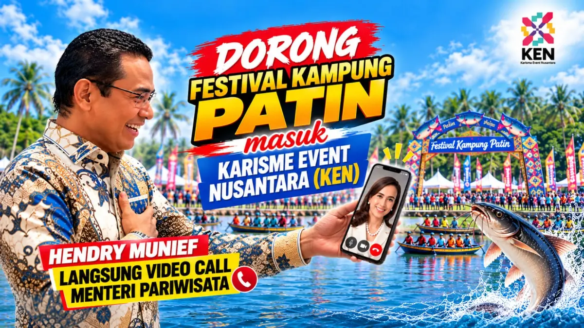 Dorong Festival Kampung Patin Masuk Karisma Event Nusantara, Hendry Munief Langsung Video Call Menteri Pariwisata