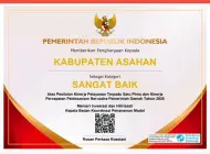 DPMPTSP Asahan Sabet Kategori Sangat Baik Penilaian Kinerja PTSP 2026