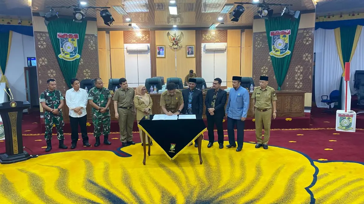 DPRD Kampar dan Pemkab Teken Nota Kesepakatan Perubahan KUA-PPAS APBD 2026