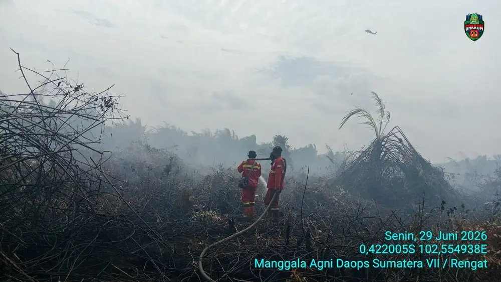 Dua Lokasi Karhutla Inhu Padam