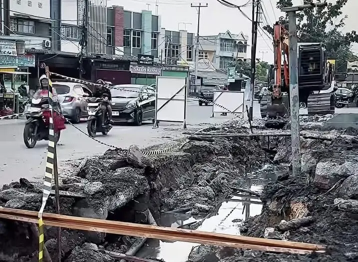 Eksekusi Instruksi Wako Agung Nugroho, Dinas PUPR Bangun Drainase 1,2 Km di Dharma Bakti
