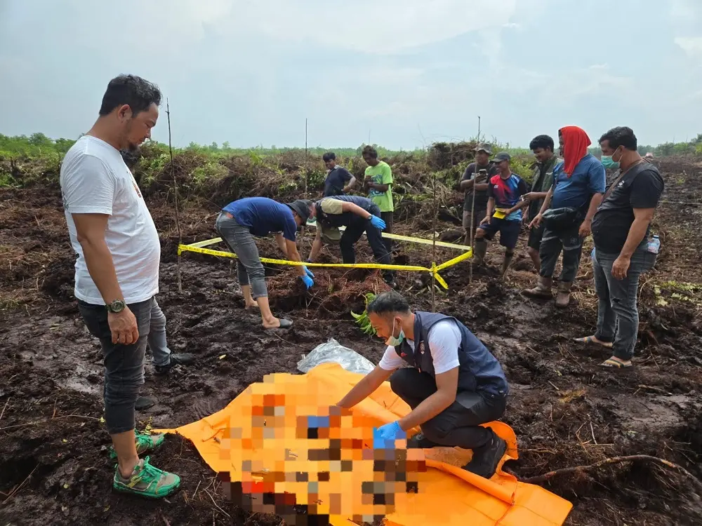 Geger! Operator Alat Berat Temukan Tulang Belulang Manusia di Dusun III Rimbo Panjang