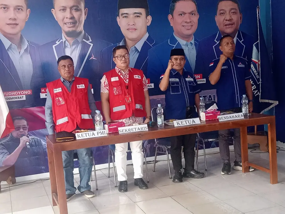 Instruksi AHY Dilaksanakan! DPC Demokrat Rohul Gelar Aksi Donor Darah Massal di HUT ke-26