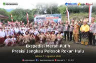 Jangkau Pelosok Rohul, Wabup Syafruddin Poti Puji Ekspedisi Merah Putih Polda Riau