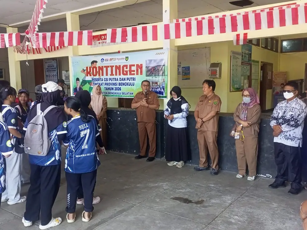 Kadis Dikbud Bengkulu Selatan Lepas Kontingen GSI, 40 Pelajar Siap Berlaga di Tingkat Provinsi