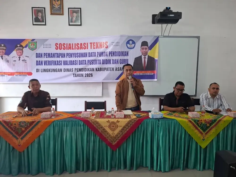Kadisdik Asahan Dorong Pemutakhiran Dapodik Demi Akurasi Layanan Pendidikan