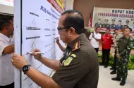 Kajari Kampar Ikut Teken Deklarasi Bersama Cegah Karhutla