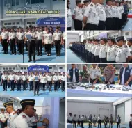 Thumbnail Kalapas Pasir Pengaraian Ikuti Apel Ikrar Bebas Peredaran Narkoba dan HP