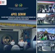 Thumbnail Kalapas Pasir Pangarayan Perintahkan Penggeledahan Ketat tapi Humanis Saat Apel Senin