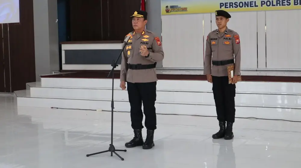 Kapolres AKBP Awilzan Pimpin Upacara Kenaikan Pangkat Pengabdian Kompol Agus Antoni: Bukti Loyalitas Sejati