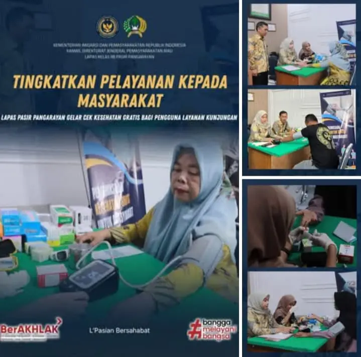 Lapas Pasir Pangarayan Gelar Cek Kesehatan Gratis bagi Pengunjung