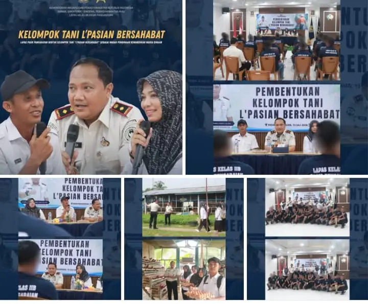 Lapas Pasir Pengaraian Bentuk Kelompok Tani "L'Pasian Bersahabat"