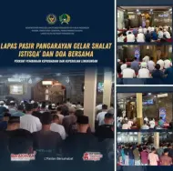 Thumbnail Lapas Pasir Pengaraian Gelar Shalat Istisqa’ dan Doa Bersama