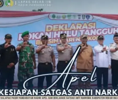 Lapas Pasir Pengaraian Perkuat Sinergi dalam Deklarasi Satgas Anti Narkoba Rokan Hulu 2026