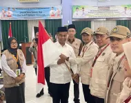 Thumbnail Lepas Kloter V Embarkasi Batam, Bupati Kampar Doakan 453 Jemaah Menjadi Haji Mabrur