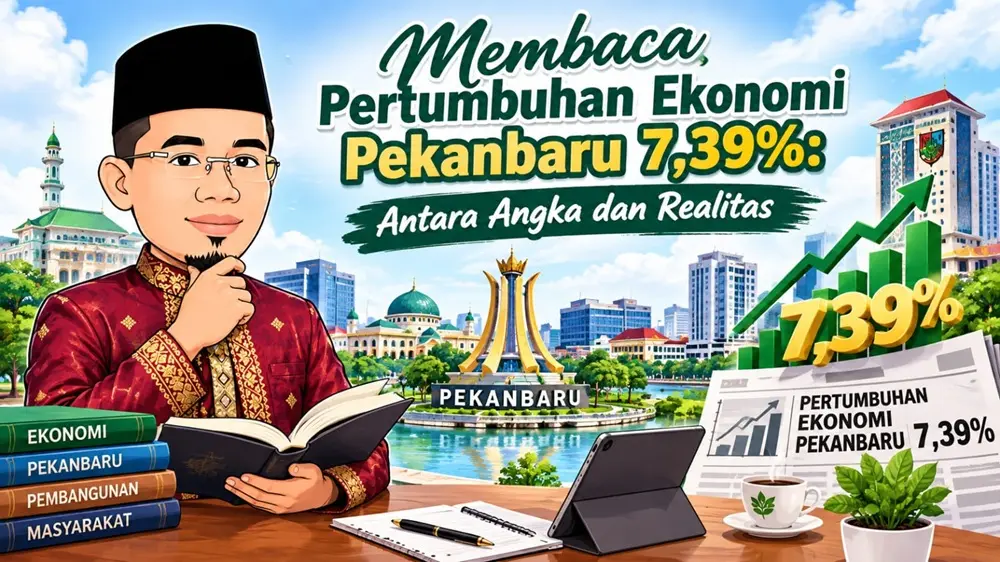Membaca Pertumbuhan Ekonomi Pekanbaru 7,39%: Antara Angka dan Realitas