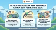 Mensesneg RI Pastikan Tak Ada Kenaikan Harga BBM per 1 April, Masyarakat Jangan Percaya Hoaks
