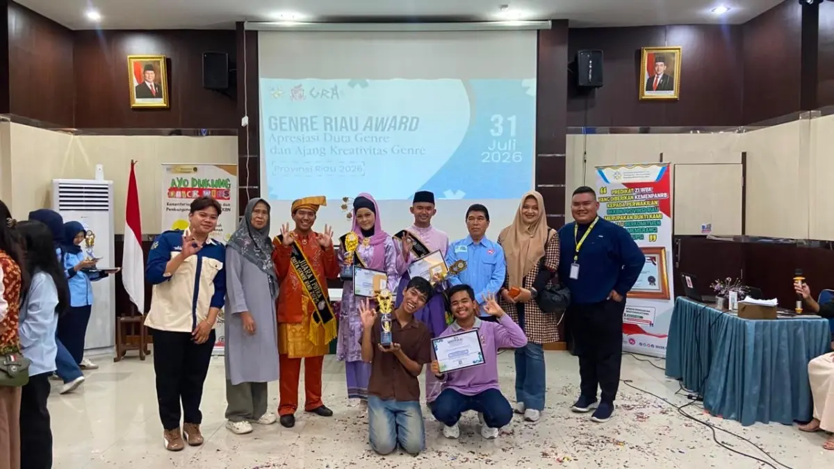 Meranti Borong Tiga Penghargaan ADUJAK GenRe Riau 2026, Haikal Raih Juara Duta Putra
