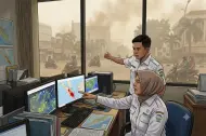 Meski Hujan, Titik Api di Sumatera Masih 1.685 Titik, di Riau Ada di Dumai, Inhu dan Inhil