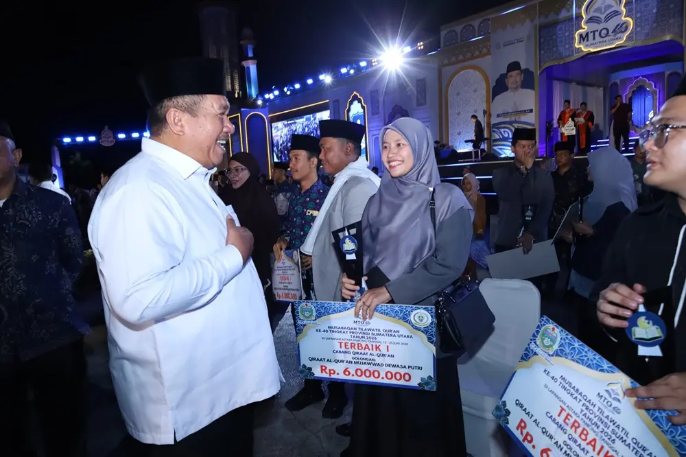 MTQ Sumut ke-40 Resmi Ditutup, Kabupaten Asahan Sukses Amankan Posisi Lima Besar
