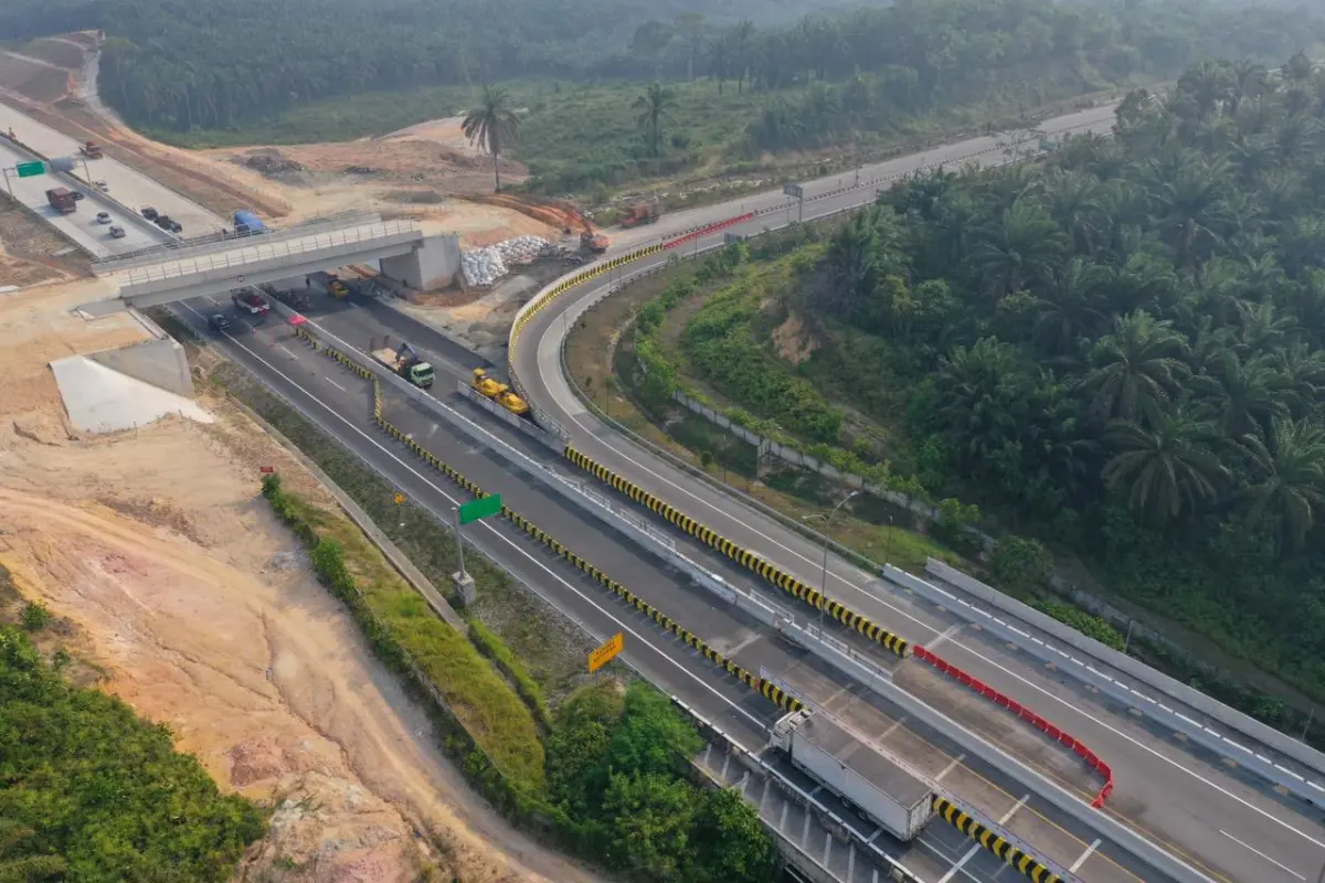 Mulai Hari ini, Akses Masuk Tol Pekanbaru-Dumai Dialihkan, Ini Penjelasannya!