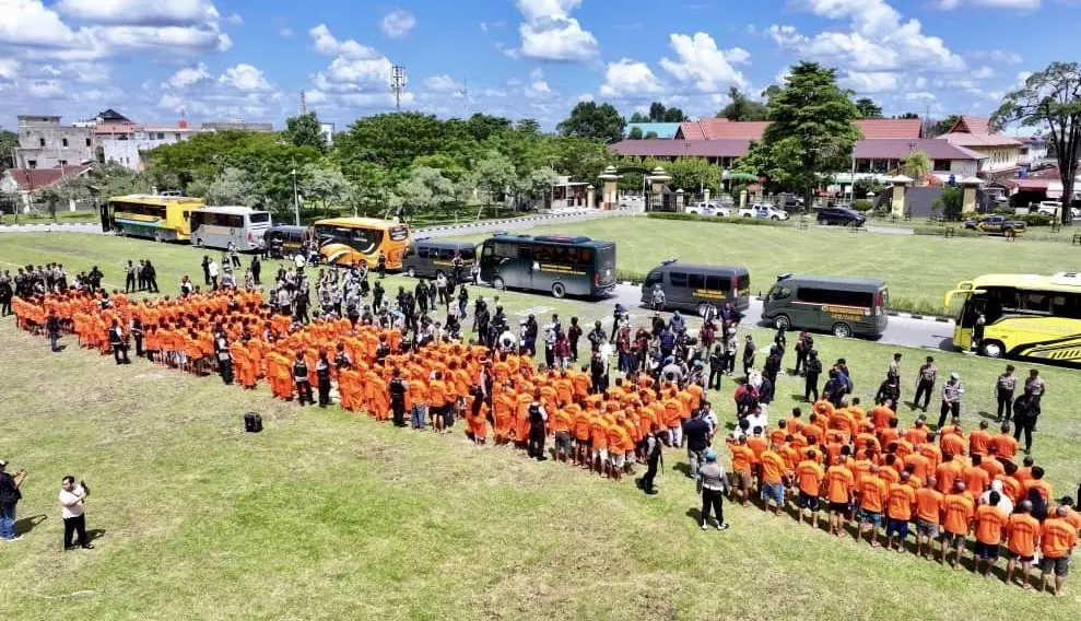 Operasi Antik Polda Riau 2026 Gulung 557 Tersangka dan 31 Kg Sabu