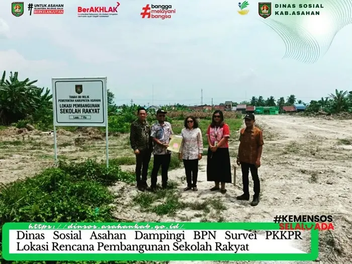 Pembangunan Sekolah Rakyat Asahan, Dinas Sosial dan BPN Survei Kesesuaian Ruang