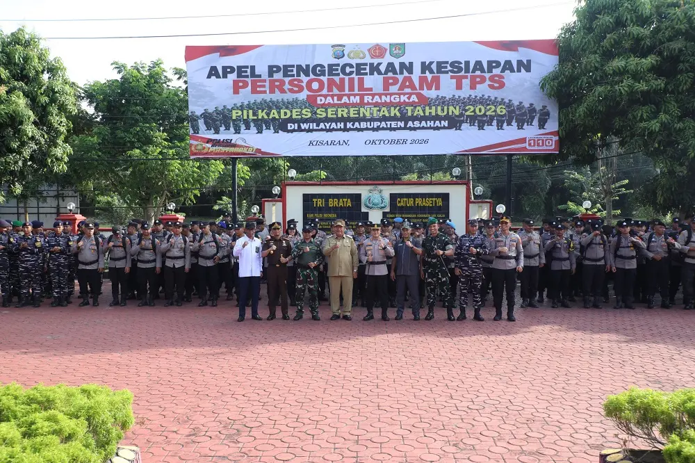 Petakan 4 Desa Sangat Rawan, Polres Asahan Kerahkan 457 Personel Amankan Pilkades Serentak