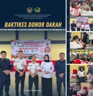 Petugas Lapas Pasir Pengaraian Ikuti Donor Darah di Polres Rohul
