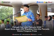 Pimpin Upacara 1 Juni, Bupati Rokan Hulu: Pelayanan Maksimal Adalah Wujud Nyata Pancasila